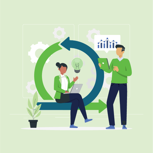 Illustration of a continuous Business refinement process in capital project demand management