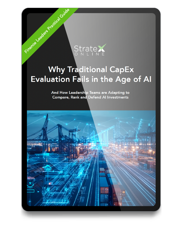 eBook cover: Evaluating AI Projects Beyond Traditional CapEx Models